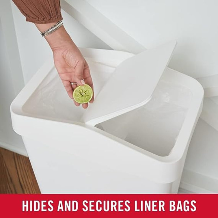 Rubbermaid Plastic Swing Top Trash Can ( 12.2 Gallons ) Wayfair Canada